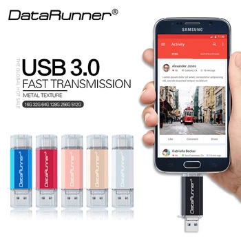 DataRunner Yüksek Hızlı Tip C USB flash sürücü 128 GB Metal Kalem Sürücü 512 GB 256 GB 64 GB 32 GB Pendrive U Disk 3.0 Bellek Sopa