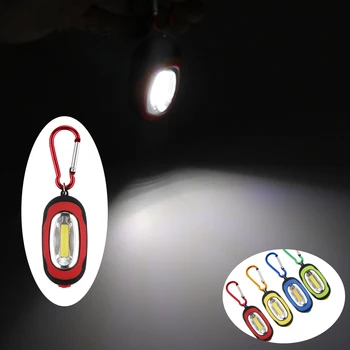 Mini LED el feneri COB anahtarlık ev meşaleler açık kamp ışık taşınabilir acil fener kamp yürüyüş için aydınlatma