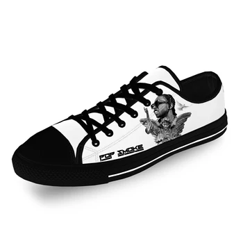 Pop Duman Rap Rapçi Hip Hop Müzik Rahat Kumaş Moda 3D Baskı Düşük Üst kanvas ayakkabılar Erkekler Kadınlar Hafif Nefes Spor Ayakkabı