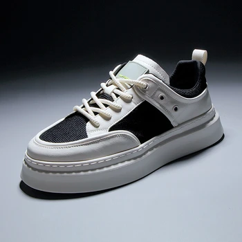 Japon Yaz erkek ayakkabısı Örgü nefes alan günlük spor ayakkabı Hakiki Deri Retro Tasarım spor salonu ayakkabısı Yumuşak Taban Beyaz Sneakers