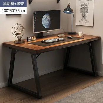 2023 Yıl Aolıvıya Resmi Yeni katı ahşap Bilgisayar Masası Masaüstü ofis masası Basit Modern Ev Yazı masa ışığı Lüks Çift