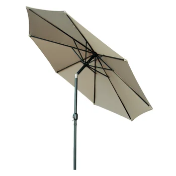 Ticari Marka Yenilikleri 10 ' Eğimli Krank Pazarı Veranda Şemsiyesi, Tan plaj şemsiyesi parasole de terrase exterrieur