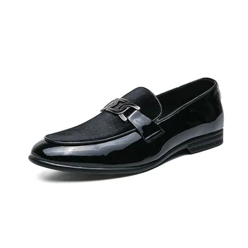 Balo Ayakkabı Erkekler Klasik Kuaför Resmi ayakkabı Erkekler Zarif Lüks Marka Erkekler parti ayakkabıları Lüks tasarım ayakkabı Erkek Ayakkabı