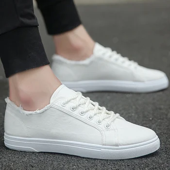 Beyaz Sneakers Erkek spor ayakkabılar 2021 Bahar Klasik ayakkabı Erkekler gündelik ayakkabı kanvas ayakkabılar erkek Düz Erkek koşu ayakkabıları