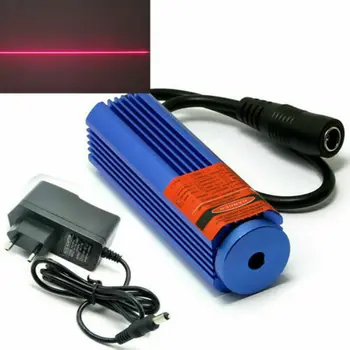 12V 650nm 200mw kırmızı lazer çizgi ışın ışıkları lazer modülü W/ adaptör