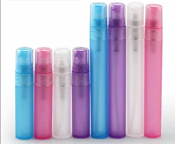 Toptan 50 adet / grup 3ml 5ml 8ml 10ml Boş Saydam Plastik Sprey Şişesi Makyaj Parfüm Atomizer Doldurulabilir Şişeler