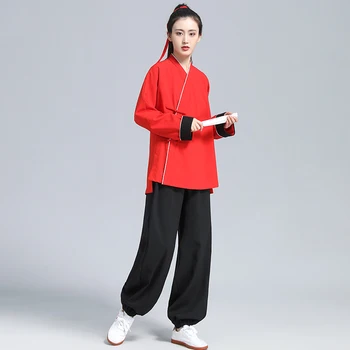 Kun Usta Wushu Giyim Kung Fu Elbise Dövüş Sanatı Üniforma Tai Chi Elbise Kadınlar Ve Erkekler Unisex Çin Tarzı 2023 Yeni Stil
