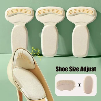 3 Çift Topuk Pedleri Kadınlar için Yüksek Topuklu Yarım ayakkabı tabanlığı Ekler Kaymaz Ayak Pedi Topuk Ağrı kesici Koruyucu Arka Etiket