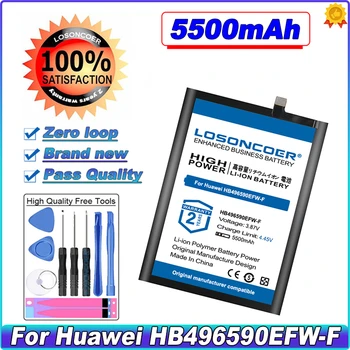 Huawei Pil için LOSONCOER 5500mAh HB496590EFW-F Cep Telefonu Pil