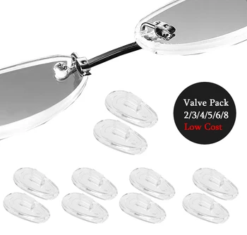 2/3/4/5/6/8 Çift burunluklar Oakley Tutku OX3214 Gözlük Çerçevesi, şeffaf Yedek Burun Parçası Muhafızları - Value Pack