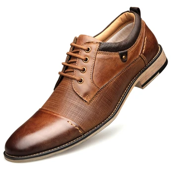 Italya Tarzı erkek Elbise Ayakkabı Hakiki İnek Deri doğum günü hediyesi için Adam Italiano Erkekler Derby Ayakkabı Artı Boyutu zapatos hombre 1917