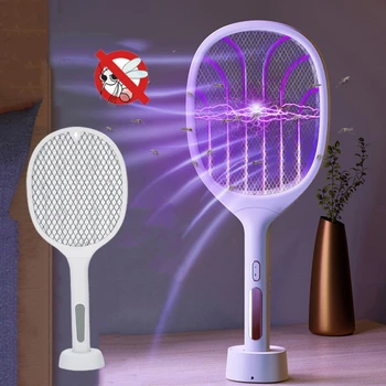 Elektrikli sineklik sivrisinek böcek tuzağı sinek sineklik Killer UV ışık ile yatak odası USB şarj edilebilir sinek sivrisinek sineklik