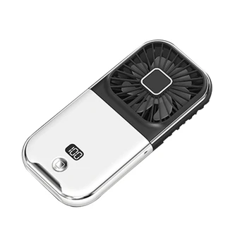 1 Adet Mini Taşınabilir Açık el fanı USB Şarj Edilebilir 180 ° Katlanır Kablosuz masaüstü vantilatör Beyaz ve Siyah
