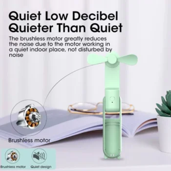 Mini Sessiz Küçük Fan Katlanır Taşınabilir Usb Elektrikli Masa Ofis Çok Fonksiyonlu Ev Taşınabilir Şarj Çok Fonksiyonlu Güç