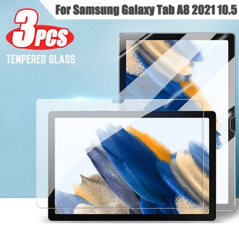 3 adet 9H Temperli Cam Ekran Koruyucu Samsung Galaxy Tab İçin A8 10.5 