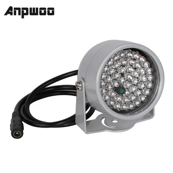 ANPWOO CCTV LED Kızılötesi Aydınlatıcı 48 adet IR Led gece IP66 Kızılötesi CCTV dolgu ışığı Metal su geçirmez güvenlik kamerası