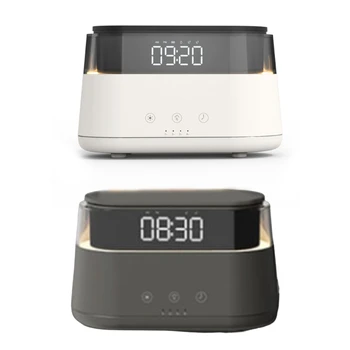 USB Şarj Edilebilir Alev Lambası Nemlendirici Saat ekran alarmı Saat Zamanlama Damla Nakliye