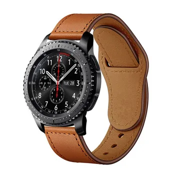 22mm saat kayışı Samsung Galaxy İzle 3 / 46mm Dişli S3 sınır smartwatch Deri watchband bilezik huawei izle gt 2 2e Pro