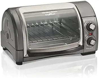 Rulo Kapılı, 1200 Watt, 9\u201D Pizzaya Uygun 4 Dilimli Tezgah Üstü Tost Makinesi Fırınına Ulaşın, Fırında Pişirmek için 3 Pişirme İşlevi, Izgara ve