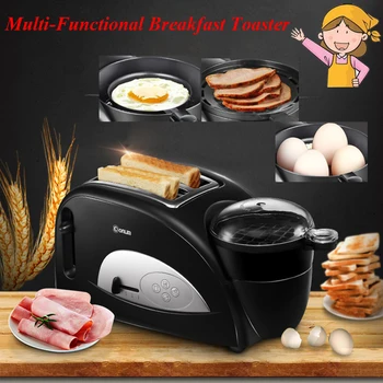 Ev Kahvaltı Makinesi Tost Makinesi Çok fonksiyonlu Tost Fırın Makinesi ile Haşlanmış Yumurta Makinesi