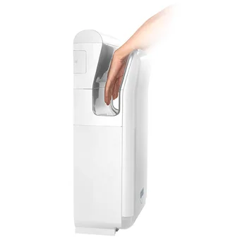 ticari tuvalet banyo duvara monte otomatik el kurutma makinesi s plastik çift fırça motoru el kurutma makinesi elektrikli jet hava el kurutma makinesi