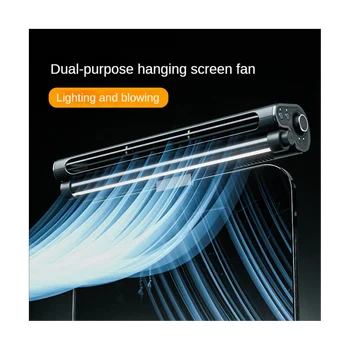Ekran Asılı Fan Dikey Çift Kullanımlı Fan Mini Kademesiz Ayarlanabilir Rüzgar Soğutucu Ayarlanabilir Açı Ev USB Fan