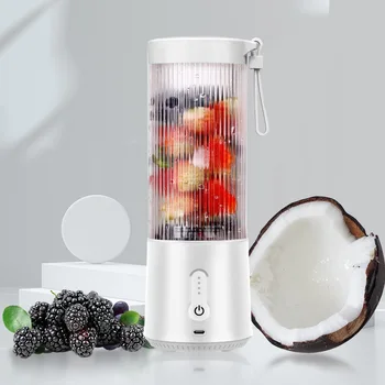 Yeni elektrikli meyve sıkacağı taşınabilir meyve suyu makinesi ev kablosuz şarj meyve suyu sıkma ve karıştırma kabı