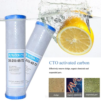 2 adet Evrensel Su Filtresi Aktif Karbon kartuş filtre 10 İnç Cto Blok karbon filtre su arıtıcısı Ücretsiz Kargo