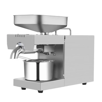 STB-508 Paslanmaz Çelik Ev Petrol Basın Küçük Otomatik Mutfak Yağı Basın Makinesi Ticari Verimlilik 110 V / 220 V