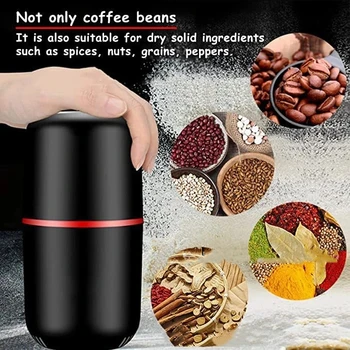 Yeni Elektrikli Kahve Değirmeni Küçük Taşınabilir Kahve Çekirdeği Vanilya Değirmeni Meslek Otomatik Moedor De Cafe Mutfak Aletleri
