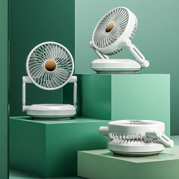 Taşınabilir Masaüstü / Duvara Monte Katlanabilir Fan USB Şarj Edilebilir Mini Klima Fanları 3 Vitesli Hızlı Soğutucu Soğutma Vantilatörü