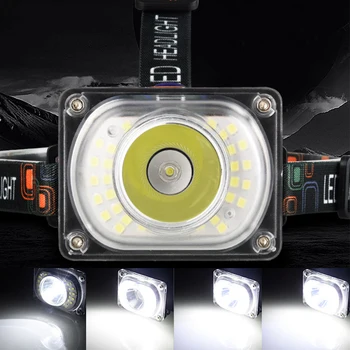Süper Parlak LED Far 18650 Şarj Edilebilir Far Açık Su Geçirmez Kafa Lambası Kamp Yürüyüş Balıkçılık Avcılık için