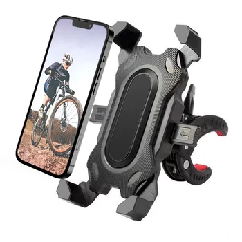 Bisiklet Gidon Tutucu Dağı Standı GPS W / USB şarj aleti Elektrikli Araba Tembel Cep telefon tutucu İphone Huawei İçin