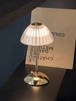 LED Kristal Akrilik Masa Masa lambası Karartma Dokunmatik Karartma Gece yatak odası lambaları başucu bar kahve otel dokunmatik şarj Dekor
