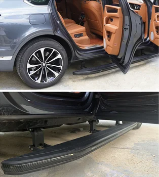 Yüksek Kaliteli Karbon Fiber Elektrik Motoru Pedalı Koşu Kurulu araç kapısı yan basamağı Nerf Uyar Bentley Bentayga