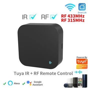 Tuya WiFi Akıllı RF IR Uzaktan Kumanda Alıcısı Akıllı Yaşam APP Evrensel TV Anahtarı Denetleyicisi ile çalışmak Amazon Alexa Google Ev