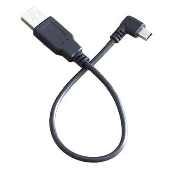 20cm 0.2 m USB 2.0 Erkek MİNİ USB 2.0 Erkek 90 Derece Açılı kablo mini USB sol veya sağ Açılı Veri şarj kablosu