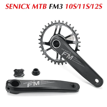 SENICX FM3 MTB Bisiklet Aynakol Dağ Bisikleti Krank 165mm 170mm 175mm 34T 32T boost Zincir Seti