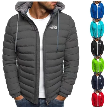 Sonbahar ve kış erkek büyük boy ceket kalın ceket açık kış erkek sıcak fermuar sokak tarzı ceket artı boyutu ceket