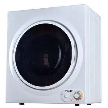 Panda 3.5 Cu.ft Kompakt Taşınabilir Elektrikli Çamaşır Kurutma Makinesi PAN760SF, 13 Lbs Kapasite, Beyaz ve Siyah