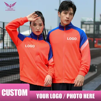 Özel logo erkek spor Takım Elbise kişilik özelleştirme basketbol üniforması Eğitim Eşofman baskı fotoğraf kadın softwell ceket