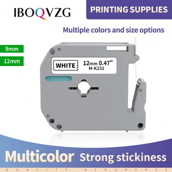 IBOQVZG M-K231 MK231 M-K 231 için Uyumlu Kardeş P-touch M Tipi etiket bant M-K131 MK - 221 Kardeş Etiket Yazıcı Desen Şerit