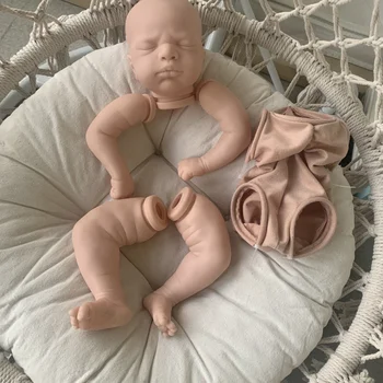 21 inç Yeniden Doğmuş Bebek Kiti Everlee Yenidoğan Lifesize Uyku Bebek Bitmemiş Boyasız Bebek Parçaları bez Vücut Bebe Reborn Kiti