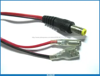 20 Adet DC Güç 5. 5x2. 1mm Erkek fiş konnektörü Çift Elektrot Klip Kablosu