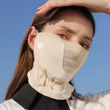 Yaz Nefes Maskesi Açık Yüz Eşarp Anti-Uv yüz Kapatma başörtüsü Sürüş Sürme Yürüyüş Kadınlar İçin Spor Güneş Koruma