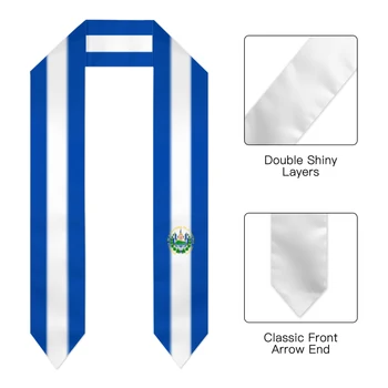 Mezuniyet Kanat El Salvador Bayrağı eşarp Şal Çaldı Safir Mavi Yıldız Şerit Bekarlığa Veda Elbisesi Aksesuar Şerit 180*14cm