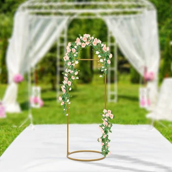 180x60cm Düğün Kemer Zemin Standı Demir Düğün Doğum Günü Partisi Çiçek Balon Ekran Çerçevesi Raf Dekor