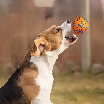 Pet Köpek Oyuncak Kabarık Topu Bite Dayanıklı Katı Top Kauçuk çiğneme oyuncağı Açık Atma Almak Köpek Eğitim Malzemeleri