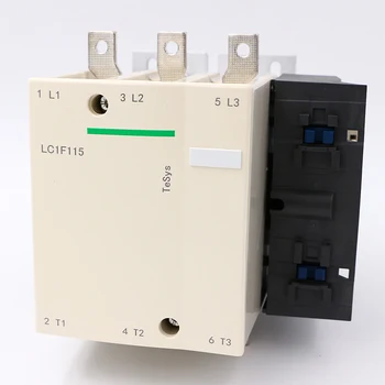 LC1F115E7 AC elektrik manyetik Kontaktör 3 P 3NO LC1-F115E7 115A bobin 48 V AC