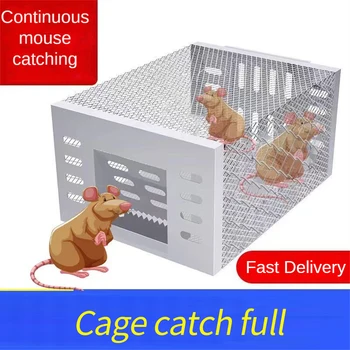 Metal fare kapanı Kafes Güvenli Otomatik Sıçan Yılan tuzağı Kafes Zararsız Fare Yem Catcher Kutusu Sıçan alıcı Artefakt Büyük Uzay